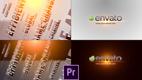 3D Titles Corporate Logo - Premiere Pro