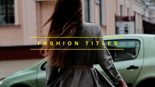 Fashion Opener Titles