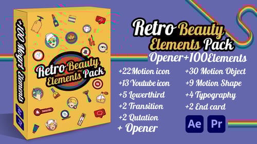 Retro Beauty Elements Pack