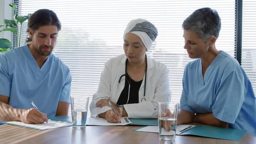 Medical Professionals Collaborating on Patient Care