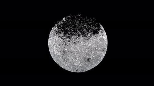 Fluid Water Sphere Forming Motion Graphic