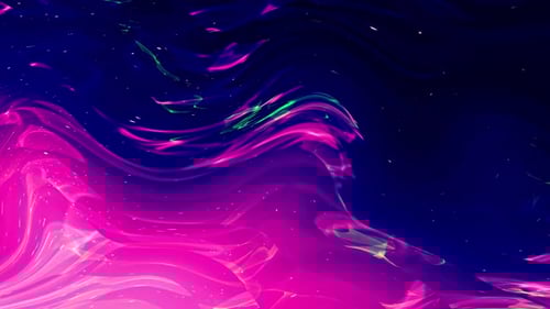 Abstract Neon Fluid Waves Motion Background