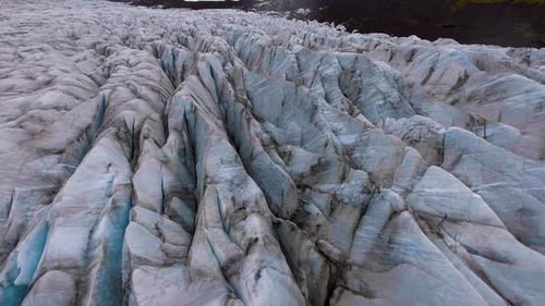 Svinafellsjokull Glacier in Vatnajokull Iceland