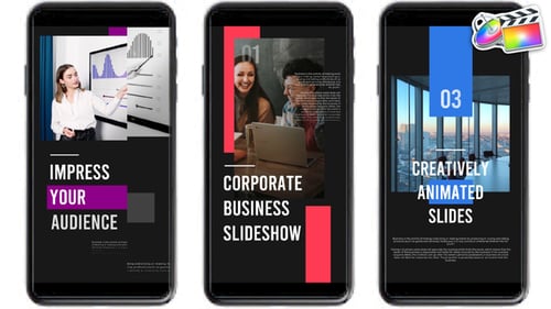 Dynamic Corporate Business Slideshow with Modern Geometric Transitions