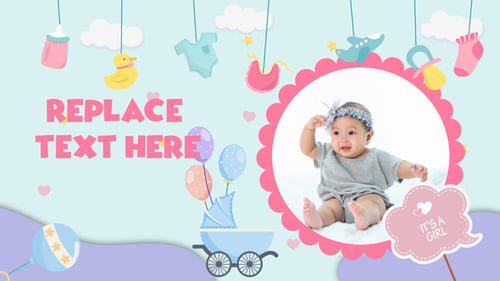 Sweet Baby Photo Slideshow and Milestone Memory Album