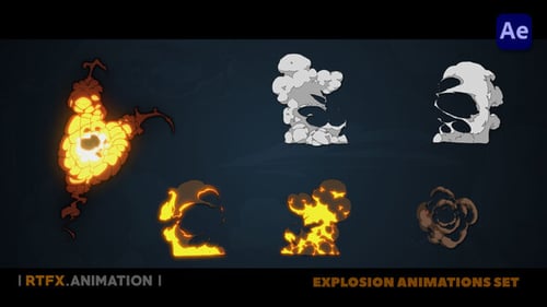 Hand-Drawn 2D Explosion Effects Pack