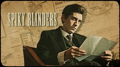 Vintage Film Noir Title Sequence with Distressed Newspaper Text