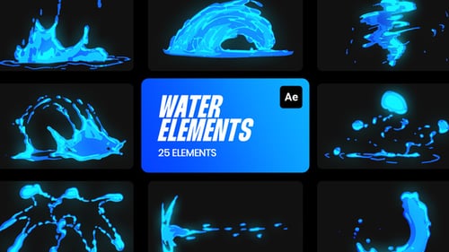 Water Cartoon FX for After Effects