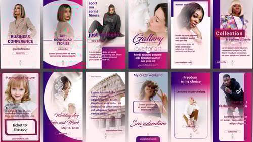 Modern Instagram Stories Pack with Dynamic Fluid Transitions