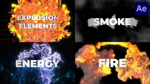 Dynamic Explosion and Energy VFX Pack for After Effects