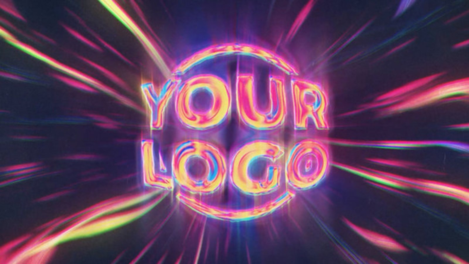 Color Chrome Title & Logo, Logo Stings ft. abstract & cyberpunk - Envato