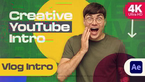 Modern Kinetic Typography YouTube Intro and Dynamic Vlog Opener