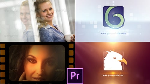 Minimal Slides Logo V2 - Premiere Pro