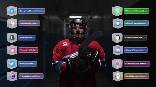 Glass Cube Social Media Lower Thirds