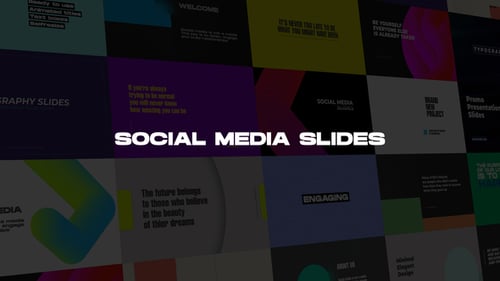 Clean Animated Social Media Slides with Dynamic Text and Design