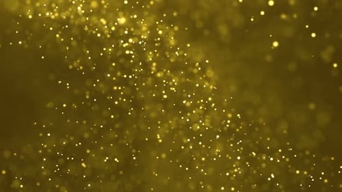 Dynamic Golden Bokeh Particles Light Background