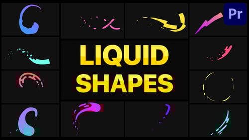 Dynamic Liquid Shapes Animated Effects and Transitions