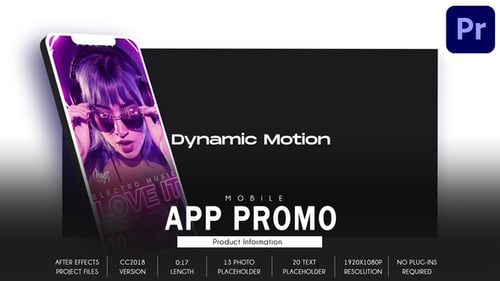 Mobile App Promo - Dynamic Fast Mogrt 102