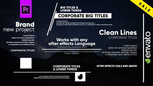 Clean Lines - Big Titles I MOGRT