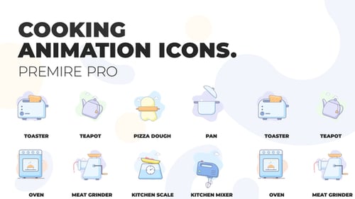Cooking - Animation Icons (MOGRT)