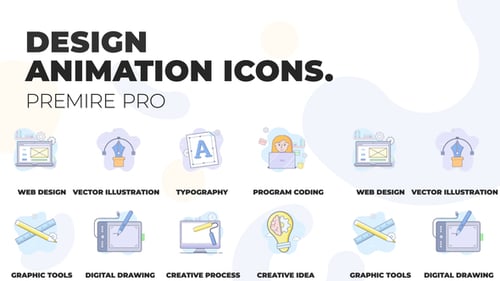 Design und Entwicklung - Animation Icons (MOGRT)