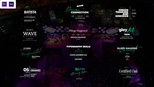 Event Titles | Clean Creative V.02 | MOGRT