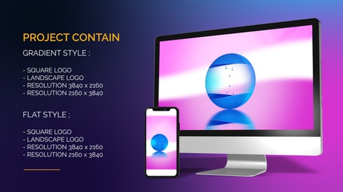 Abstract Liquid Ball Logo Reveal Intro