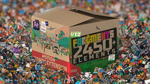 Fragments | 2450+ Animated 2D Elements