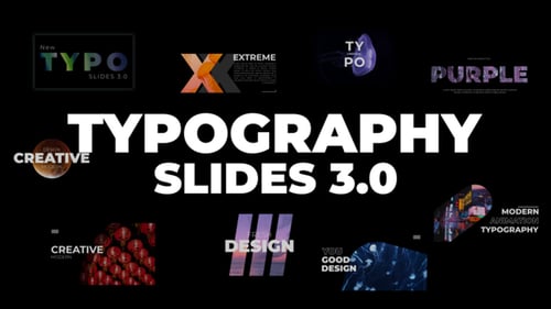 Diapositives typographiques 3.0 | Premiere Pro