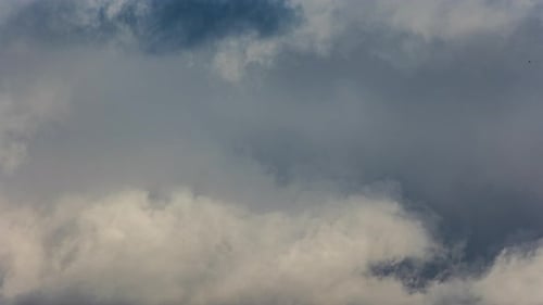 Dramatic Clouds Moving Across the Sky During Daytime