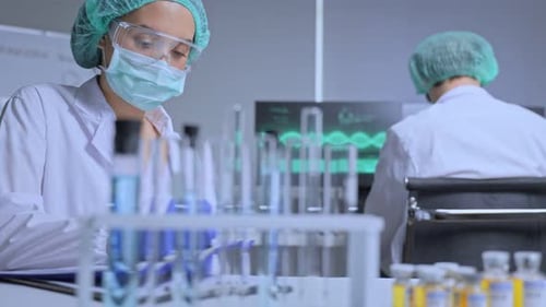 Scientists Working on Medical Research in Lab