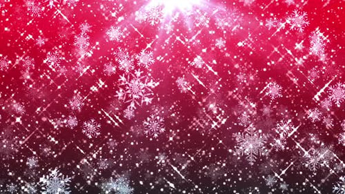 Glitzer-Schneeflocken Roter Hintergrund