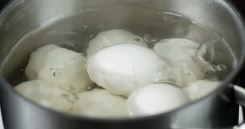 Eggs Are Boiled in Boiling Water