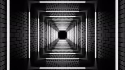White Tunnel Background Loop