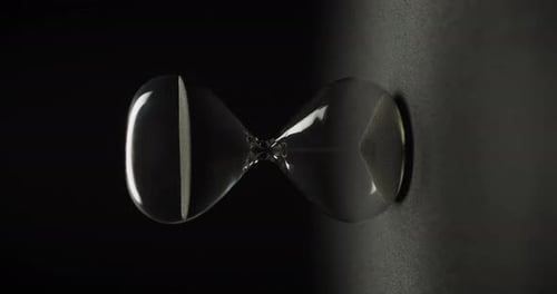 Abstract shot of and hourglass