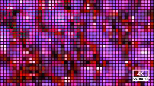 Pulsating Pink and Purple Squares Abstract Geometric Background