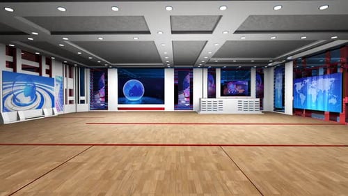 Virtual Studio Set 1003 Camera 01