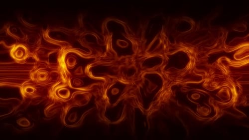 Abstract Fiery Fluid Energy Motion Background