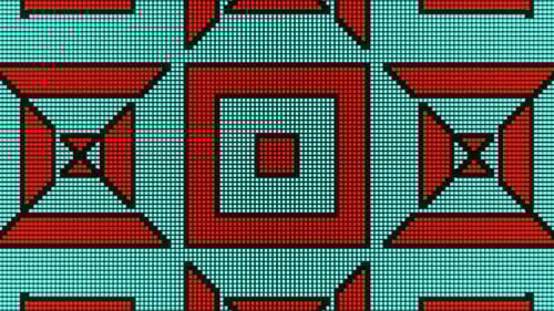 VJ Loop Animation of Pixel Mosaic Ver02