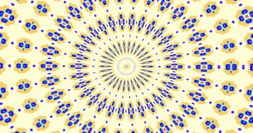 Vibrant Abstract Geometric Kaleidoscope Patterns Animation
