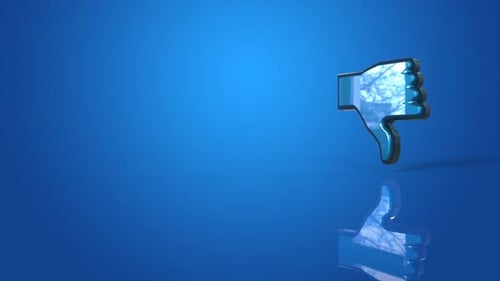 3D Animated Like and Dislike Icons for Social Media Feedback