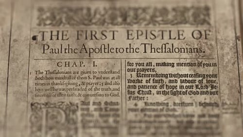A Epístola de Paulo aos Tessalonicenses, Slider Shot, Old Paper Bible, King James Bible