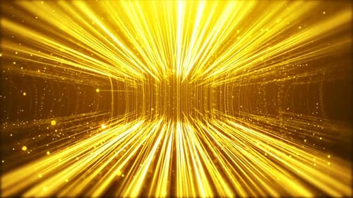 Fluxo de chuva de partículas de ouro