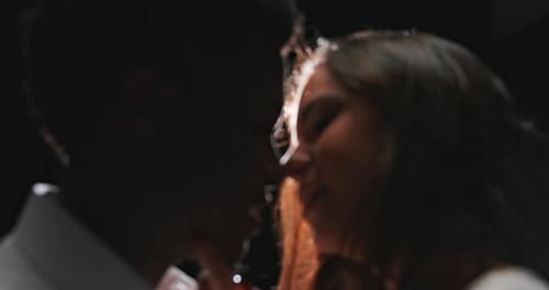 Close Up of an Embracing Couple