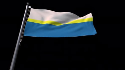 Realistic Waving Flag Loop Element