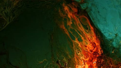 Abstract Colorful Paint Ink Liquid Explode