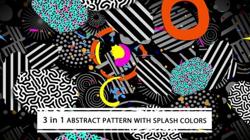 Vibrant Retro Abstract Design Background Animation