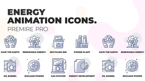 Animated Energy and Eco Technology Icons
