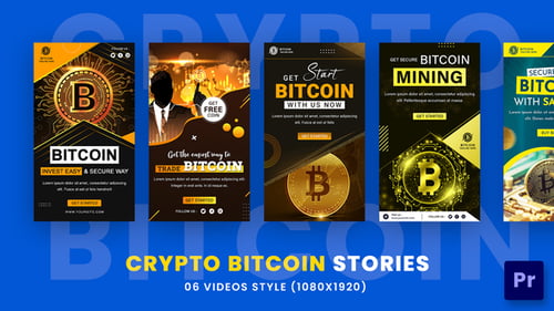 Dynamic Bitcoin and Crypto Instagram Stories Template