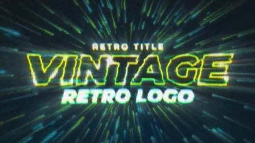 Vintage Video Game Title & Logo